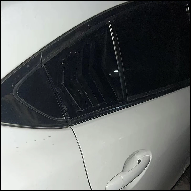 

Car styling For MAZDA 6 Mazda6 Sedan 2014-2022 Rear Door Louver Window Side Shutter Vent Cover Trim Auto Accessories