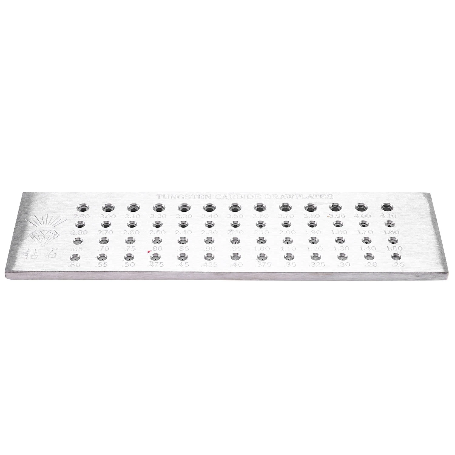 

REST 52 Hole 0.26-4.10Mm Wire Drawplate for Jewelry Making Round New