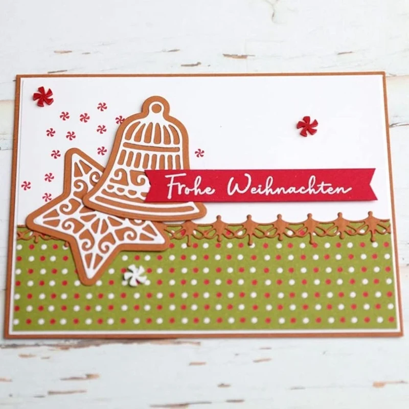 1 zestaw świątecznych świętych znaczków kwiatowych do wycinania matryc, matryc i znaczków dla DIY scrapbookingu kart dla tworzenie kartek