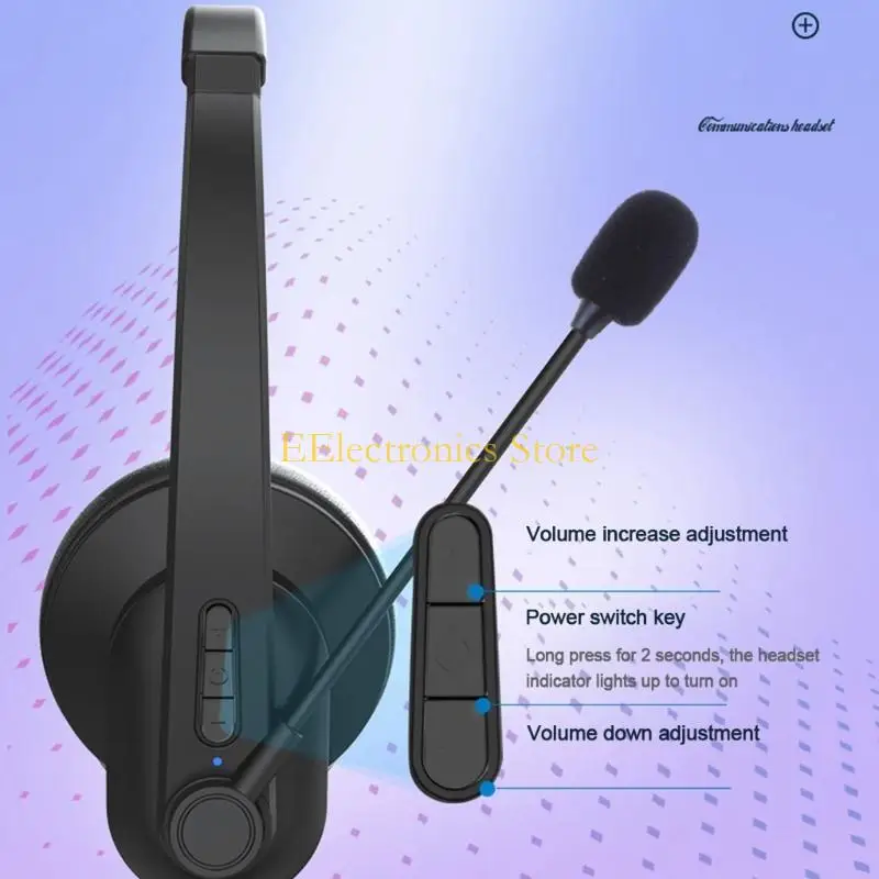 

B03C Telephone Headset for Office PC Laptop Phone Call Doesn'for t Hurt for a Long fo