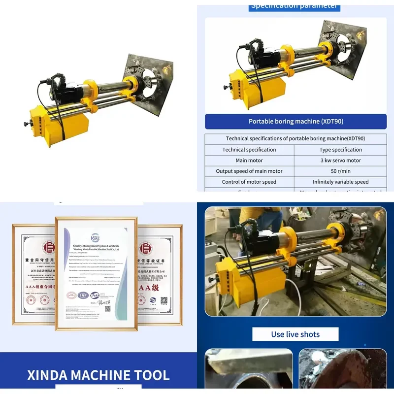 HCY Competitive Price Professional Automatic Horizontal Welder Line XDT90 Portable Boring Machine 50 High 40 3mm Machine Bore