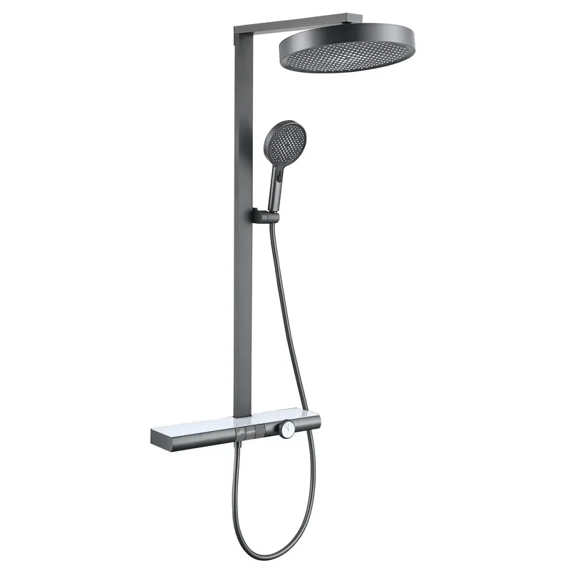 Wholesale Wall Mounted Smart Bathroom Shower System Set Modern Waterfall Shower Head and Faucet Set
