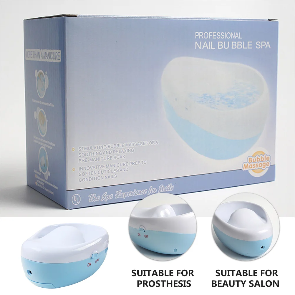 

1Set Electric Nail Art Soak Bowl Manicure Hand Care Tool Perfect Size for False Nail Removal Cuticle Nutrition Eu Plug