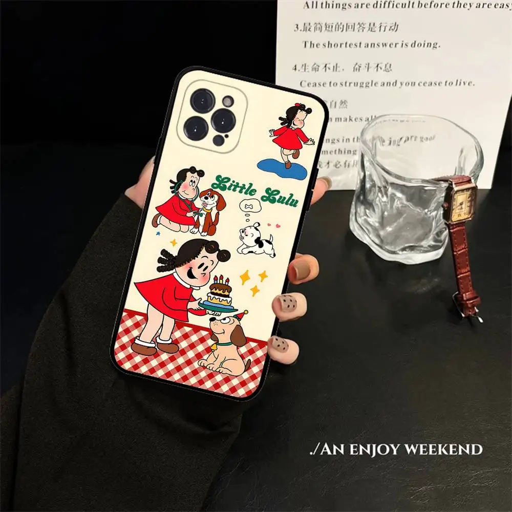 Cute Little Lulu For Iphone 17 16 15 14 11 12 13 Pro Max Plus Case Cute Art Phone Cover