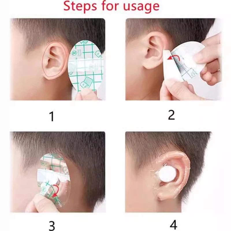 20pcs Shampoo Ear Protection Stickers Bathing Swimming Earmuffs Water Children Shampoo Ear Water Prevention Baby Care