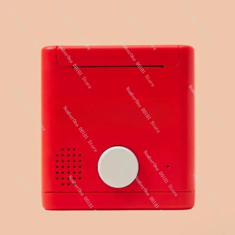 AI voice description of sticker box, plastic ink-free portable thermal printer, suitable for children aged 5-14