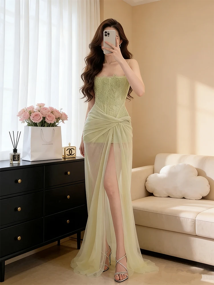 

Нежная и пикантная женская длинная юбка А-силуэта с вышивкой, кружевом и цветочным узором, с высокой талией, на молнии, сексуальная