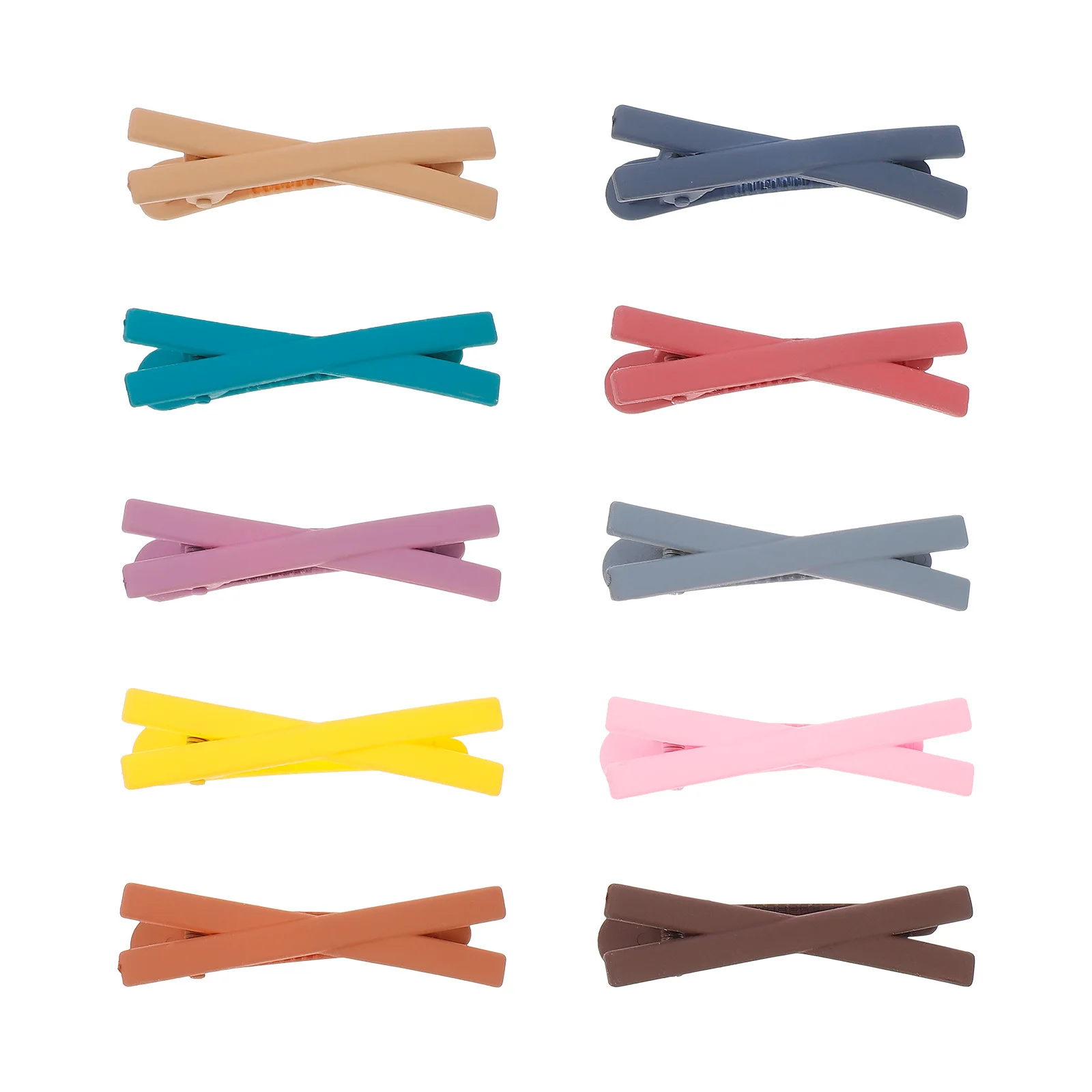 

10Pcs Frosted Hair Clips Bowknot Design Women Barrettes Elegant Accessories for Wedding Party Daily Life