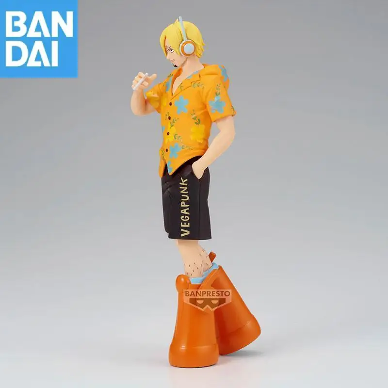En Stock genuino Bandai Namco Banpresto One Piece Sanji The Ver Egghead Pvc coleccionista adorno de escritorio figura modelo juguete para regalo