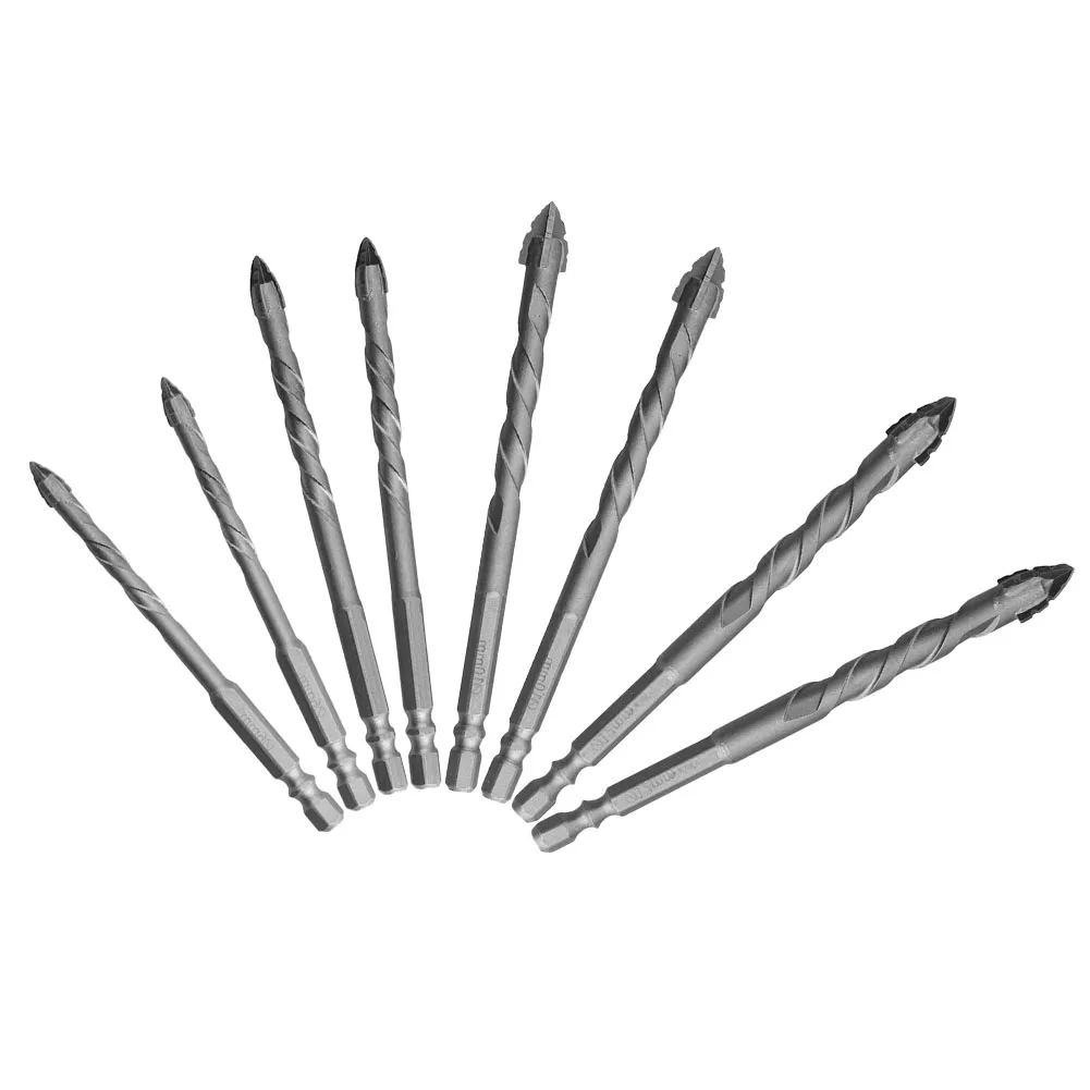 

Create Perfect Holes with the 8pcs Eccentric Drill Bit Set Specially Crafted for Efficient Drilling in Glass Tiles