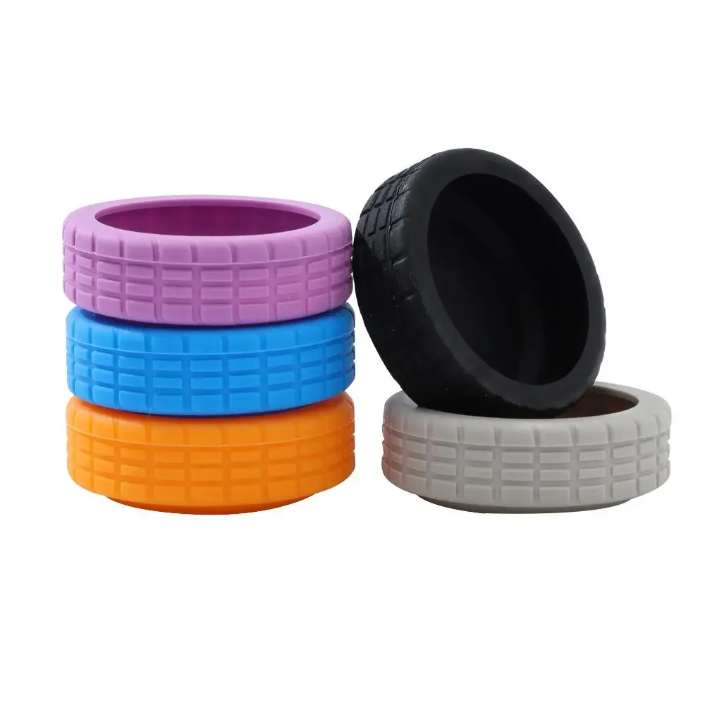 سيليكون عجلات الأمتعة حامي تقليل عجلة ارتداء الضوضاء عجلات غطاء حماية عجلات حقيبة غطاء للحماية #4