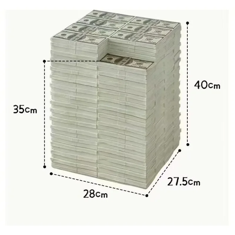 Creative Dollar Stack Coffee Table Unique Shape Decorative Table for Living Room Home Office Bar