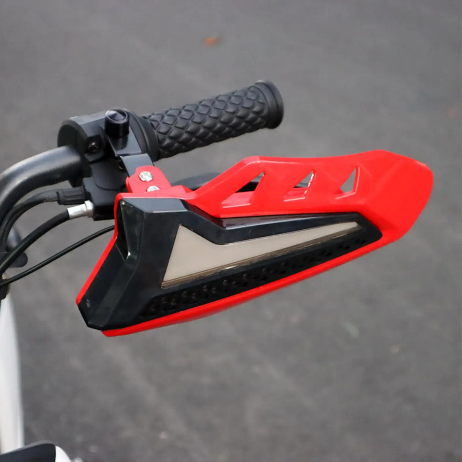 Hand Guards for Dirtbike 2 Pieces Handlebar Windshield 12V Waterproof Motorcycle Wind Guards for Modification Outdoor Motorbike