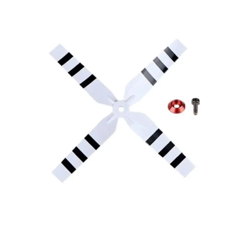 4-Blade Tail Rotor with Screw & Nut, Rescue Version Tail Blade Assembly for GOOSK-Y E2GPS RC Helicopter