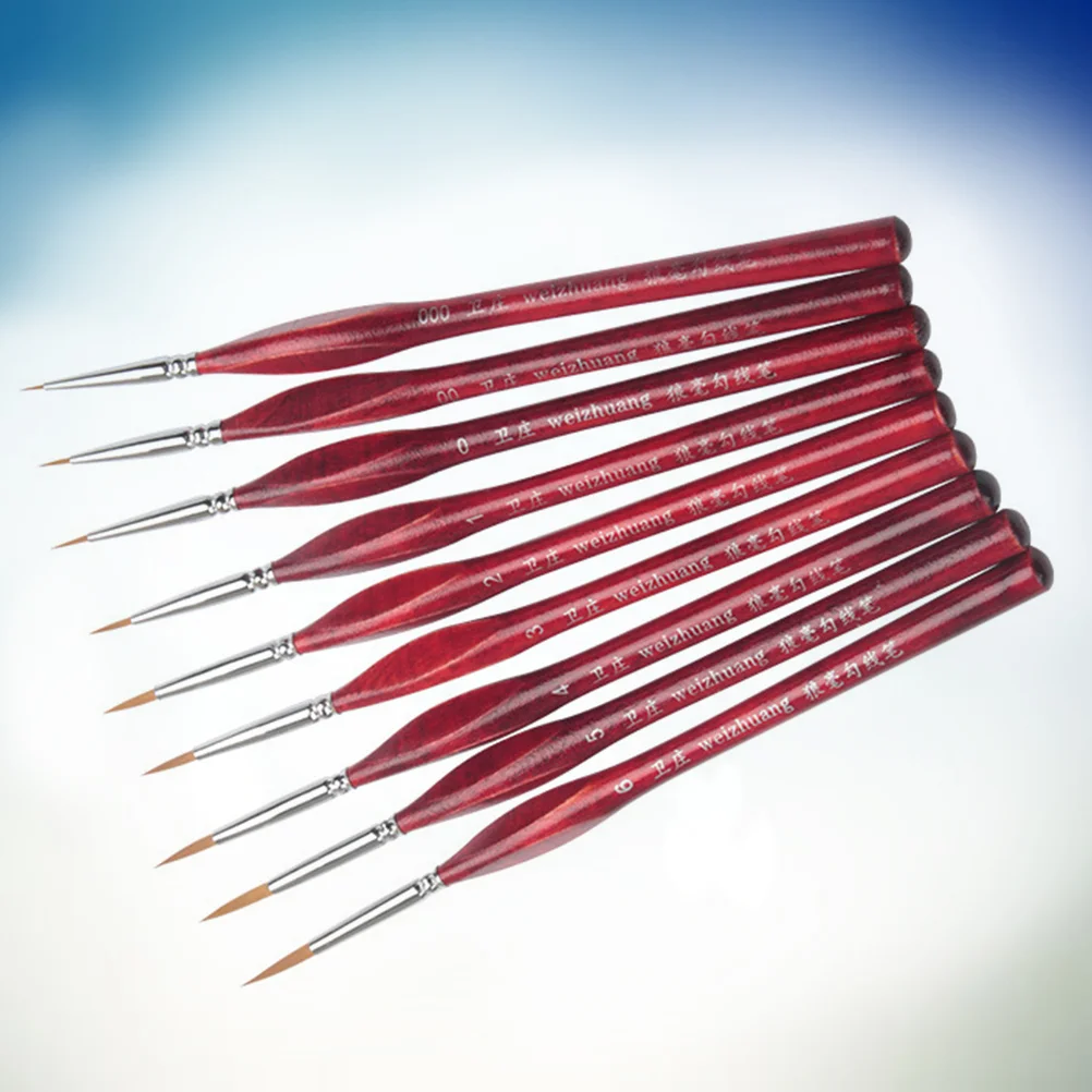 

Кисти для рисования, набор тонких кистей для рисования, акварель, миниатюрное масло, набор для детейлинга акрила, для моделирования, миниатюры