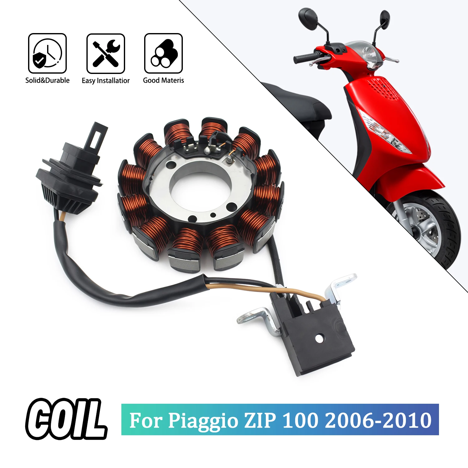 

969228 Motorcycle Magneto Stator Coil For PIAGGIO ZIP100 ZIP 100 4T