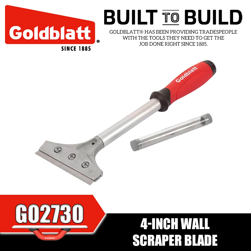 GOLDBLATT G02730 4-inch Wall Scraper Blade G02733 100mm Wall Scraper Blade 5 Pack