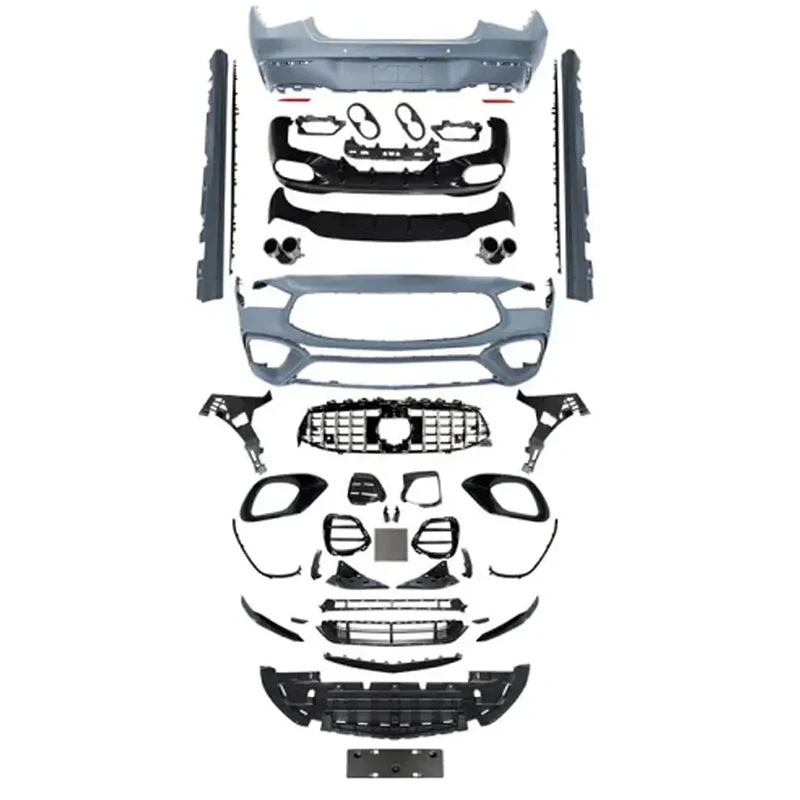 Auto Accessories Body Kit for  CLA W118 Wi18 AMG45 New Side Skirt Tail Grille Front Rear Bumper ABS  Upgrade