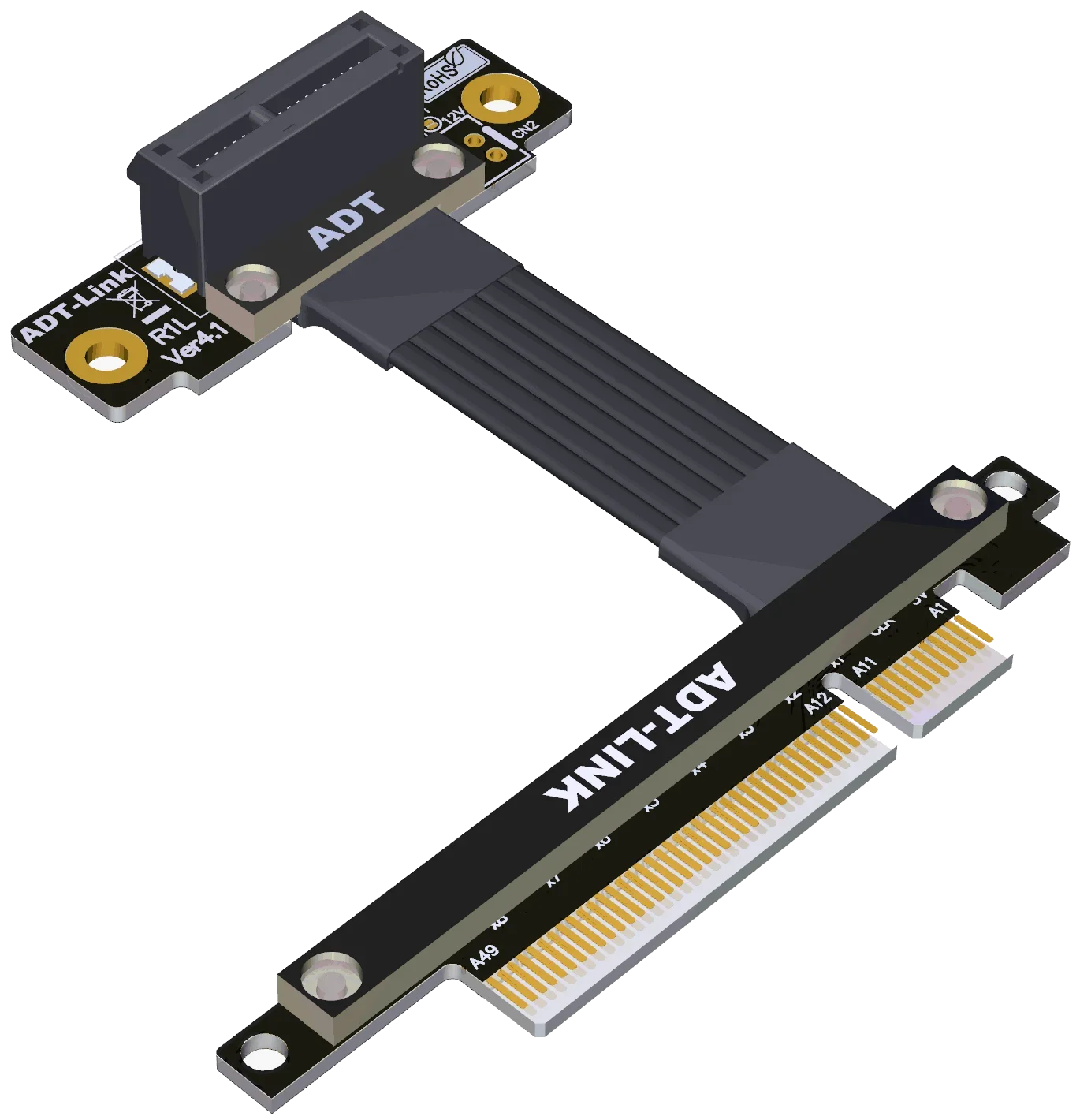 Cable de extensión de conversión PCI-E 4,0x8 a x1, adaptador de red de soporte, adaptador de red de disco duro, productos de la serie ADT-LINK R81