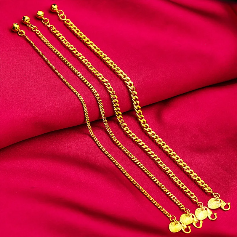 

Женский браслет S-Clasp Boss из 24-каратного золота AU999 — изысканный браслет с S-образной застежкой, удобный для повседневного использования