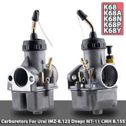 Motorcycle Carburetor К68 K68A K68N K68Y01 K68Y K68P Carb IMZ-8 123 Dnepr MT-11 CMH 8 155 MT for Ural 650 M72 MB650 MB750 K750