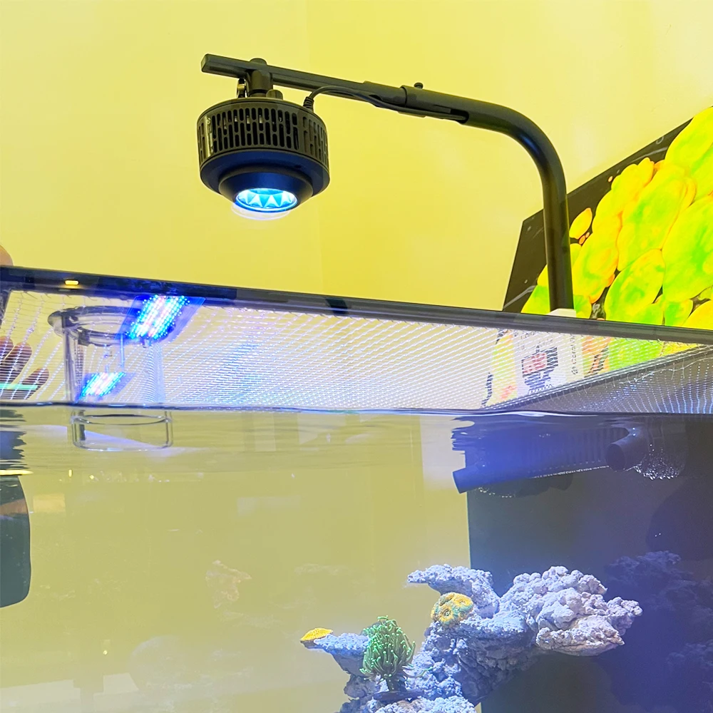 

100W WiFi APP Control 6 Channels Programmable Dimmable LED Aquarium Light For Saltwater Marine Reef Tank