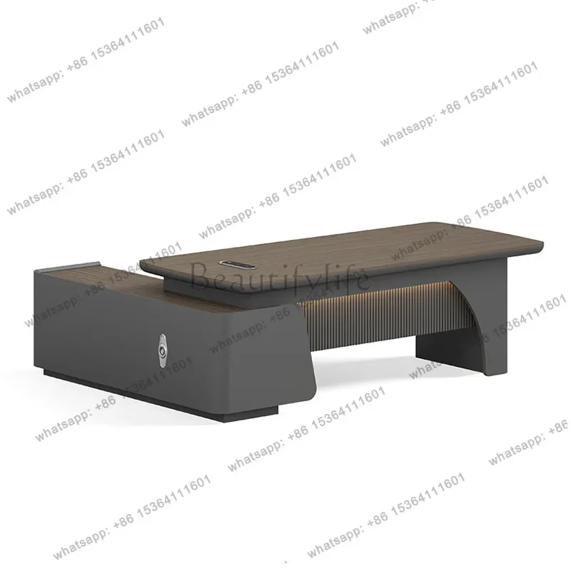 

yj5 Light luxury boss desk, high-end manager supervisor, president, large desk office furniture