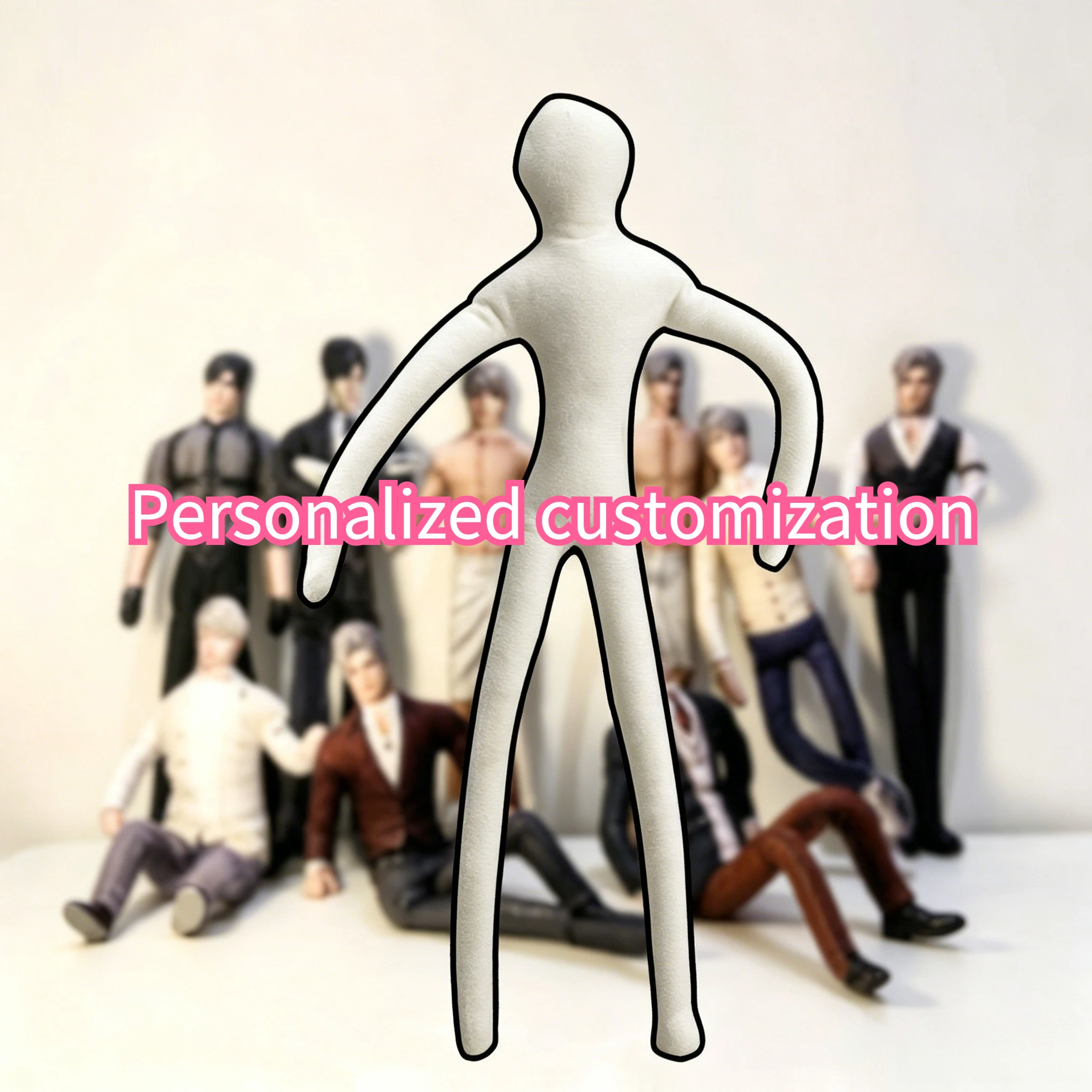 Boneca Personalizada DIY Feita à Mão, Figura Abstrata, Retrato Personalizado para Animais de Estimação, Personagens de Anime, Presente de Aniversário e Apoio para Fãs