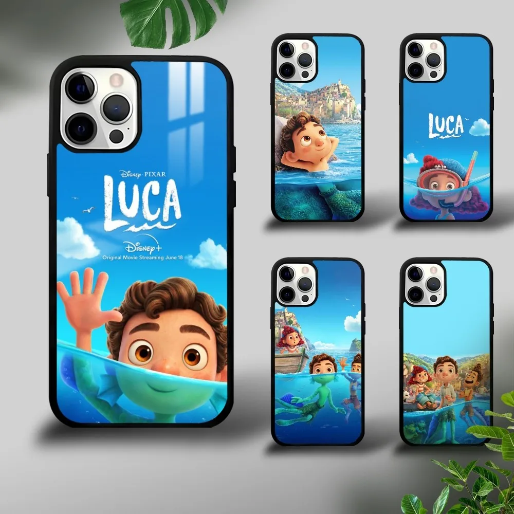 

Funny Luca Cartoon Phone Case For iPhone 16 15 14 13 12 11 Pro Xs Max Mini Plus Celulares Hard Funda Dropshipping