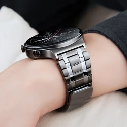 22mm Stainless Steel Band for Huawei GT4 GT5 Pro 46mm Watch 4/4 Pro Men Magnetic Strap for Amazfit Balance Oneplus Watch 2 2R