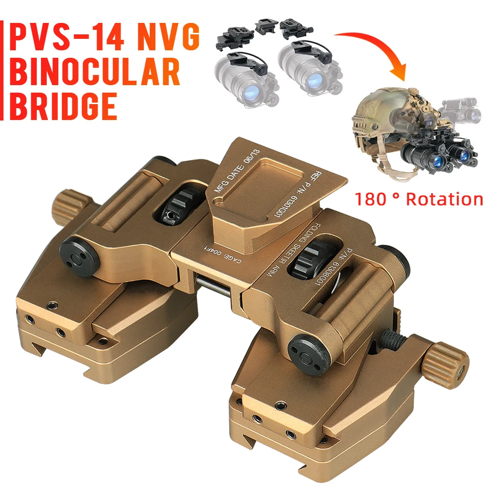 Professional Hunting NVG Goggles Mount PVS-14 Binocular Bridge Dovetail Adapter for Hunting