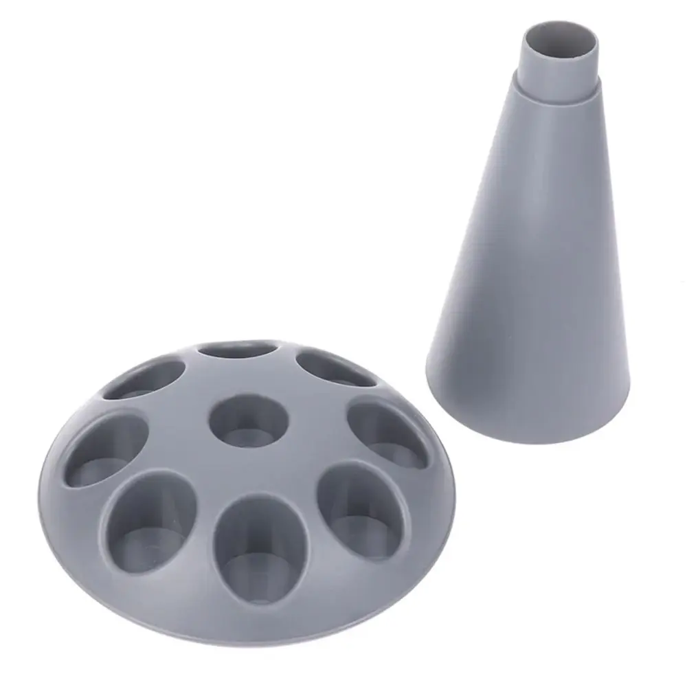 Household 8 Slots Piping Bags Rack PP with Base Piping Bag Stand Removable Grey Cake Decorating Tip Rack Bakery