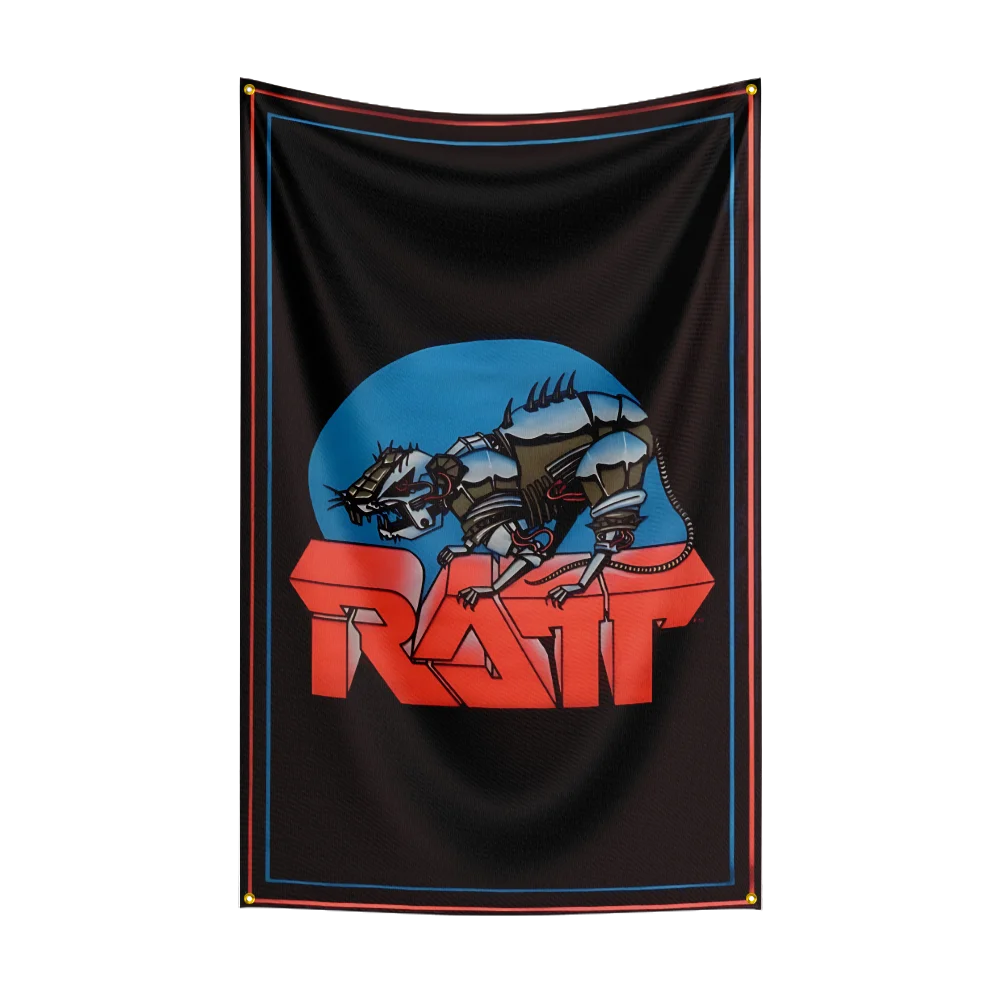 3x5 Ft Heavy Rock Band-R-RATTs Flag Polyester Digital Printing Banner for Bedroom Wall Art Out Door Tapestry Decoration