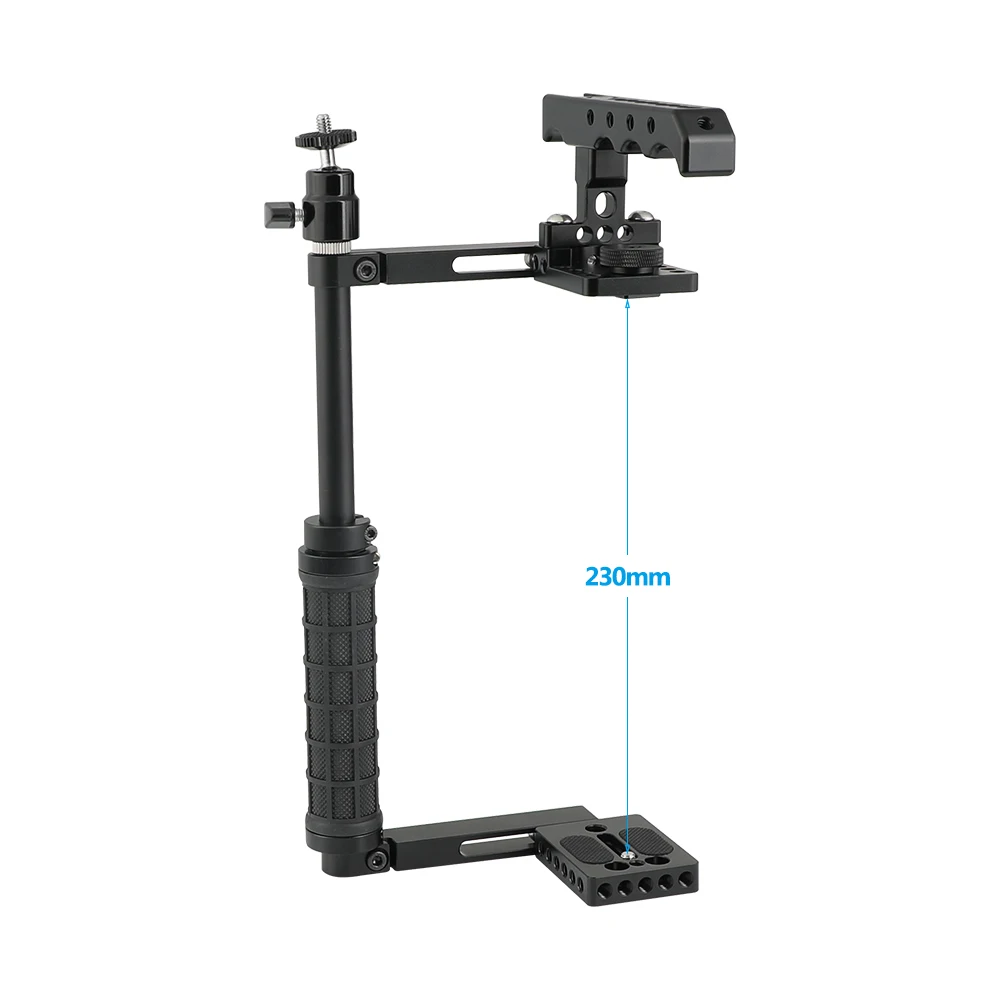 SZRIG Camera Cage Kit With Top Cheese Handle Shoe Mount Adjustable side handle For Canon Nikon Cameras