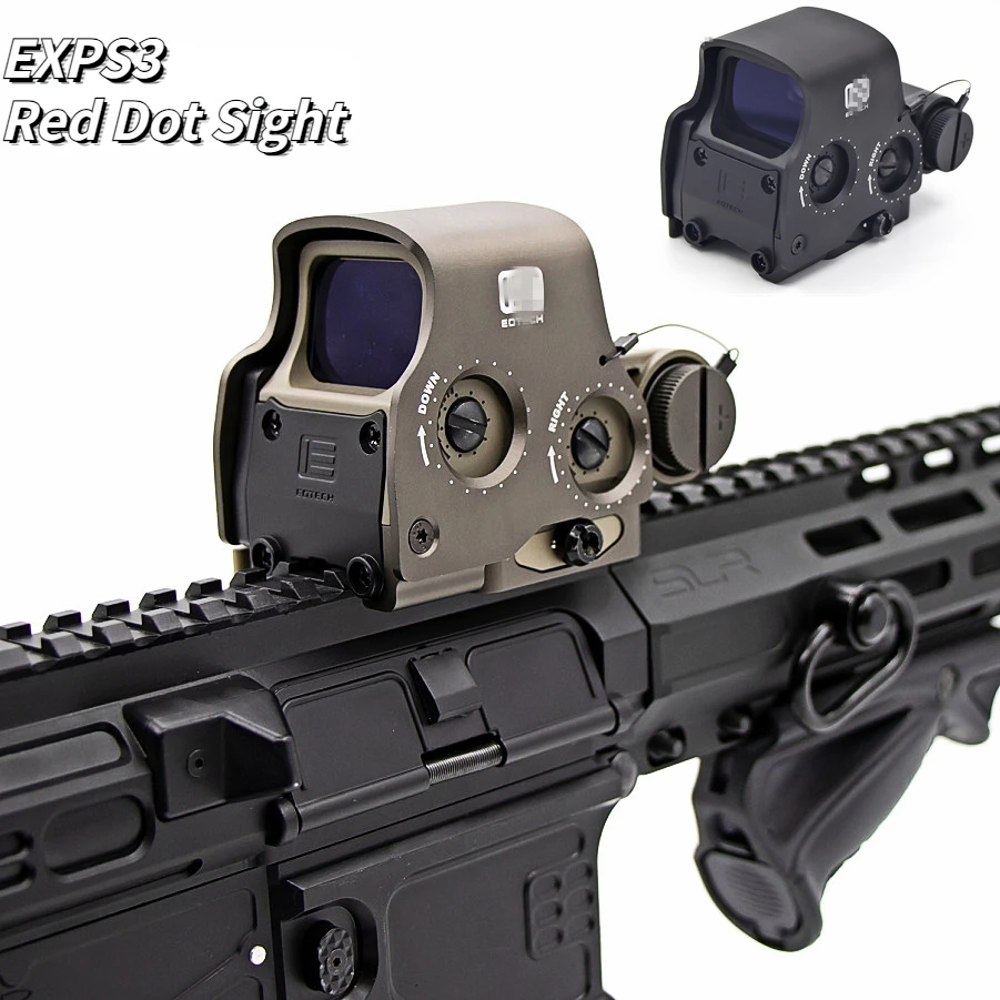 

Upgraded High Quality EXPS3 Red Dot Sight 558 Holographic Optical Rifle Scope With US Flag Logo Marking For Real Weapons Hunting
