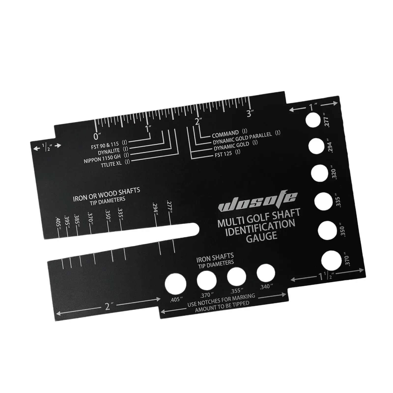 مسطرة قياس تحديد العمود بحجم عمود الجولف، فرجار تحديد قوي #2