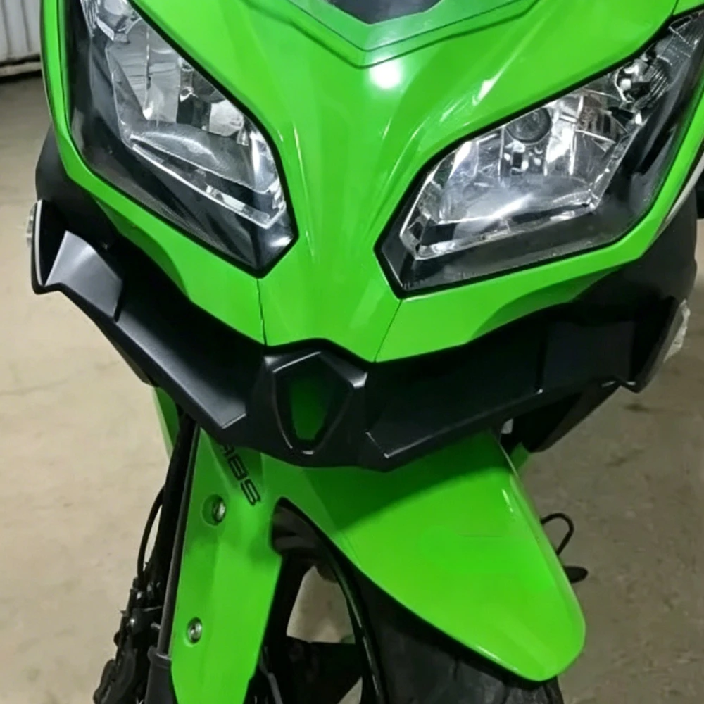 For Kawasaki Ninja 300 Ninja 250 NINJA300/250 2013-2017 Motorcycle Front Beak Fairing Aerodynamic Winglet Lower Cover Protection 2