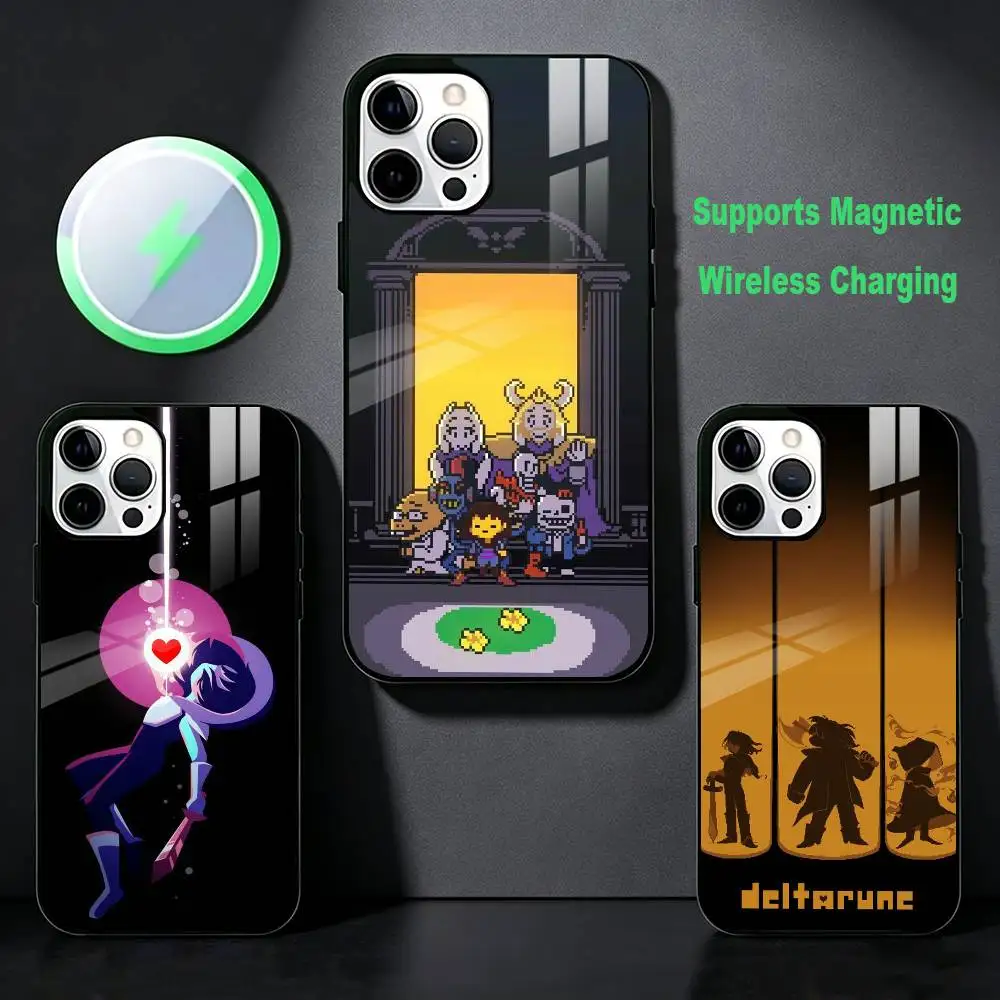 D-Deltarune Game Phone Case For iPhone 17,16,15,14,13,12,Plus,Pro,Max for Magsafe Magnetic Wireless Charging