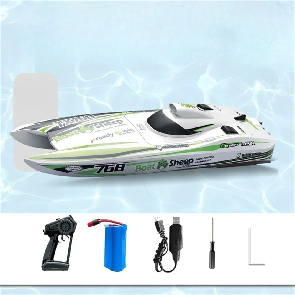 

TY XIN 768 Brushless RTR 2.4G 30km/h RC Boat Jet Speedboat Water Cooling Remote Control High Speed Full Proportional Vehicles