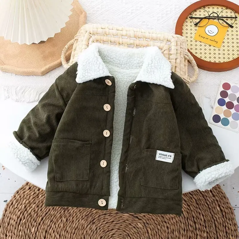 Autumn Winter New Boys Girls Jacket Coat Kids Warm Outwear Clothes