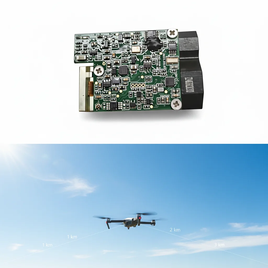ETYS-30X Rs422 0.65mrad 3000m Long Range Laser Distance Sensor Drone 3km Rangefinder Module