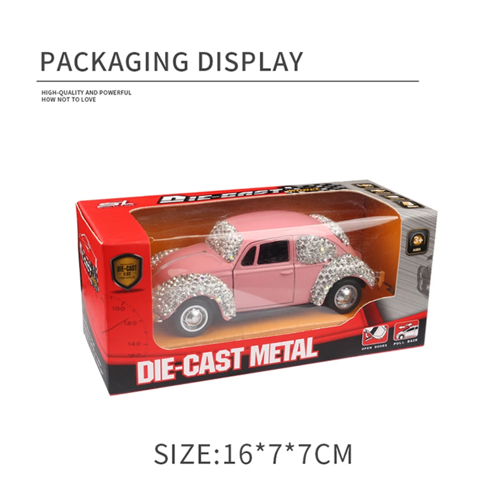 Luxury Rhinestone Car Dashboard Ornaments Diamond Lovely Small Vehicle Model Ornaments Bling Auto Interior Accessories for Women