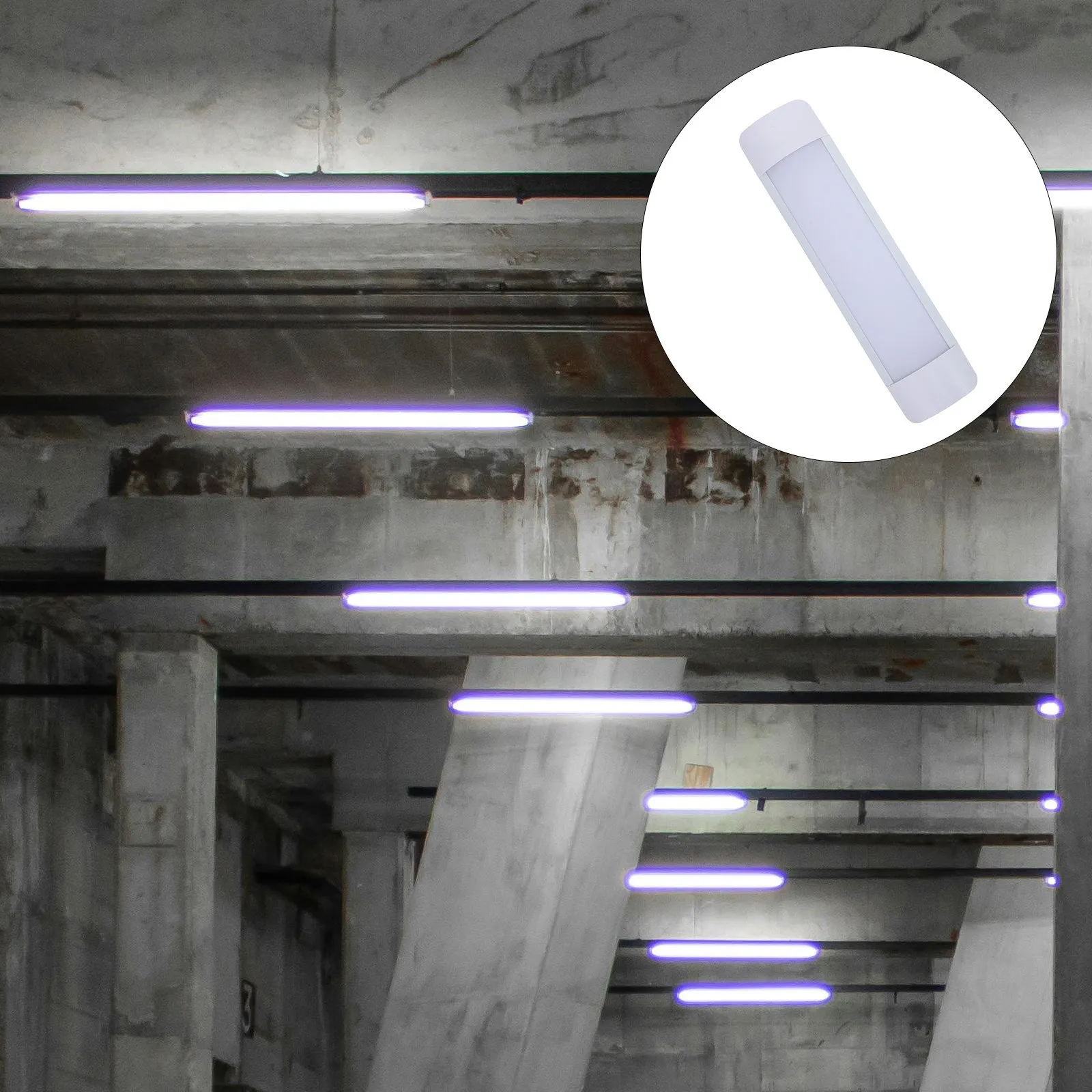 

Светодиодная лампа-трубка 4x5000K для дома, офиса, гаража, кладовой, магазина, верстака, без адаптера для розетки, 50000 часов работы