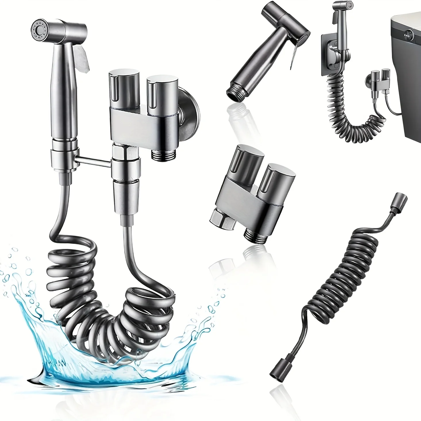 

6-piece cleaning set suitable for toilets/bathrooms/sinks; Very suitable for home cleaning