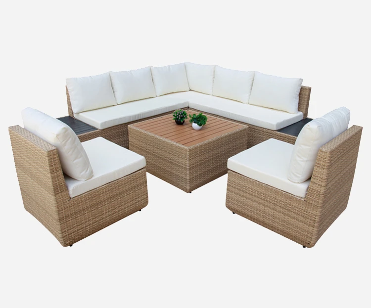 

Outdoor leisure sun protection, waterproof and sunny room rattan sofa combination