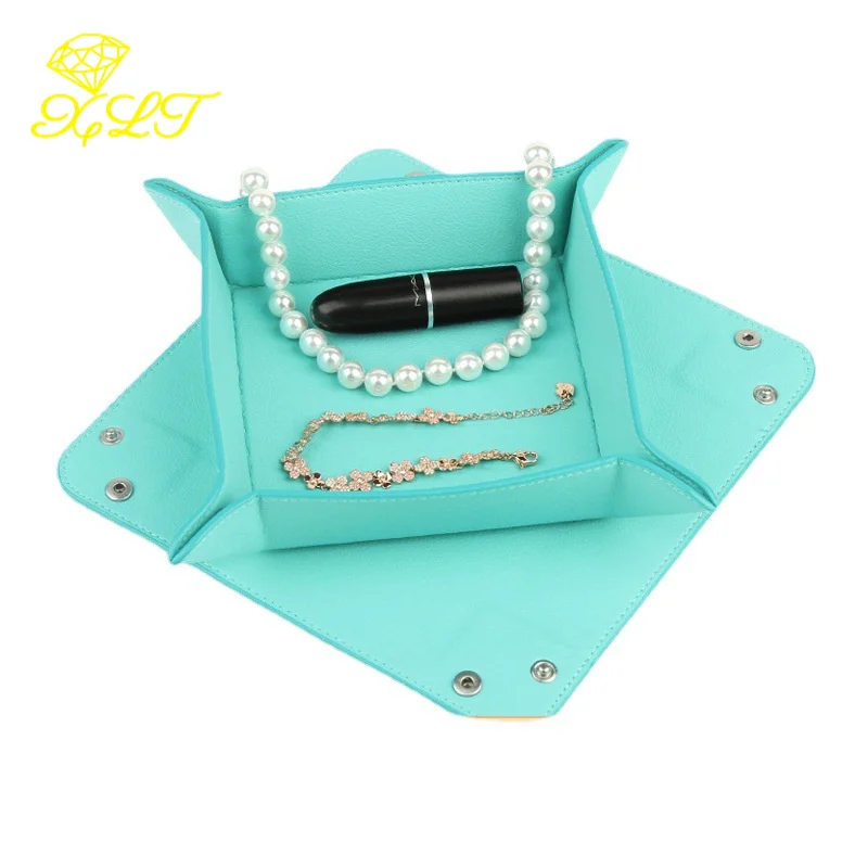 PU Kunstleder Schmuck Ring Picking Palette Zähler Schmuck Display Tray Lippenstift Schmuck Lagerung Tray Schmuck Organizer