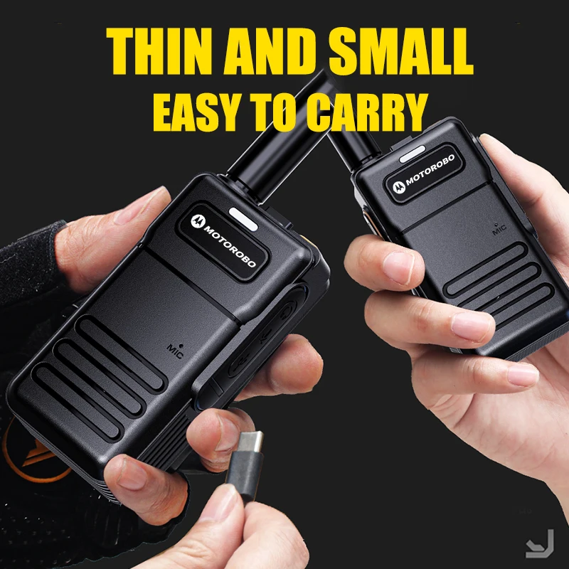 2 Pcs Mini Walkie Talkie PMR 446 Portátil Two-way Rádio Ht PTT Walkie-talkies 30W 16CH UHF 400-470MHz Rádio para crianças Hotel Busin