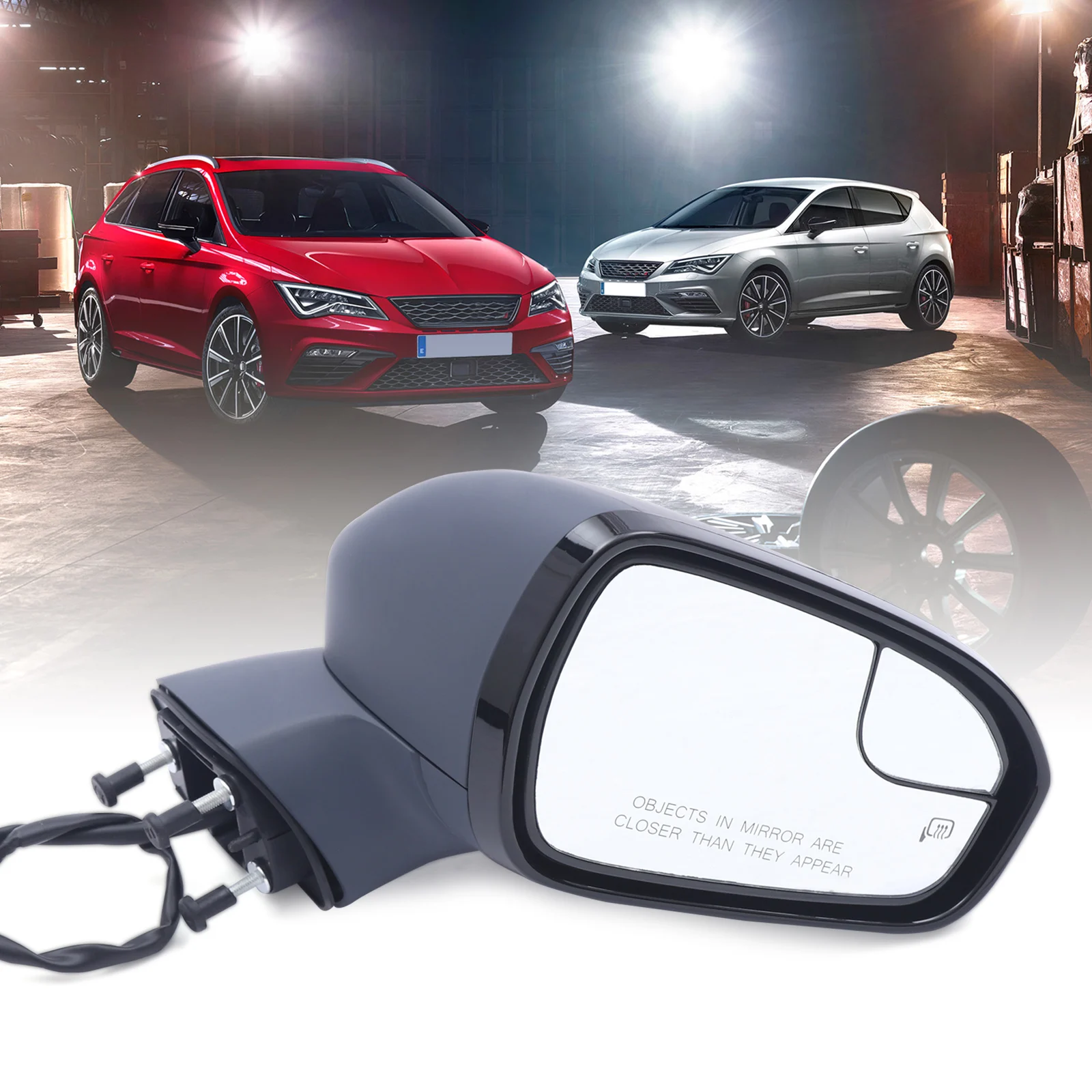 Power Mirror Fit 2013 2014 2015 2016 Ford Fusion Right Passenger Side Manual Folding DS7Z17682BA-PFM, DS7Z17682BAPTM-PFM