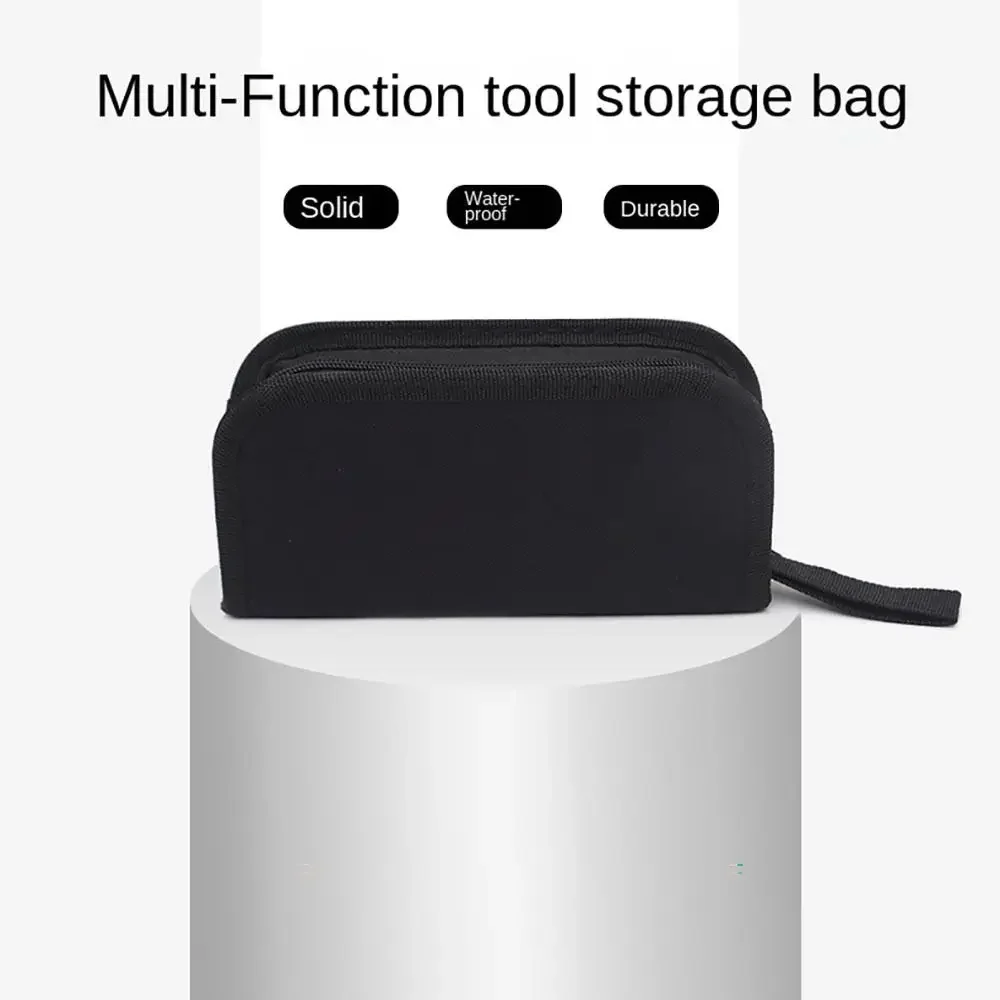 Canvas Zipper Tool Bag Black Zipper Storage Hand Tool Pouch Tote Bag Screwdriver Bag Set Small Zipper Tool Pouch For Men