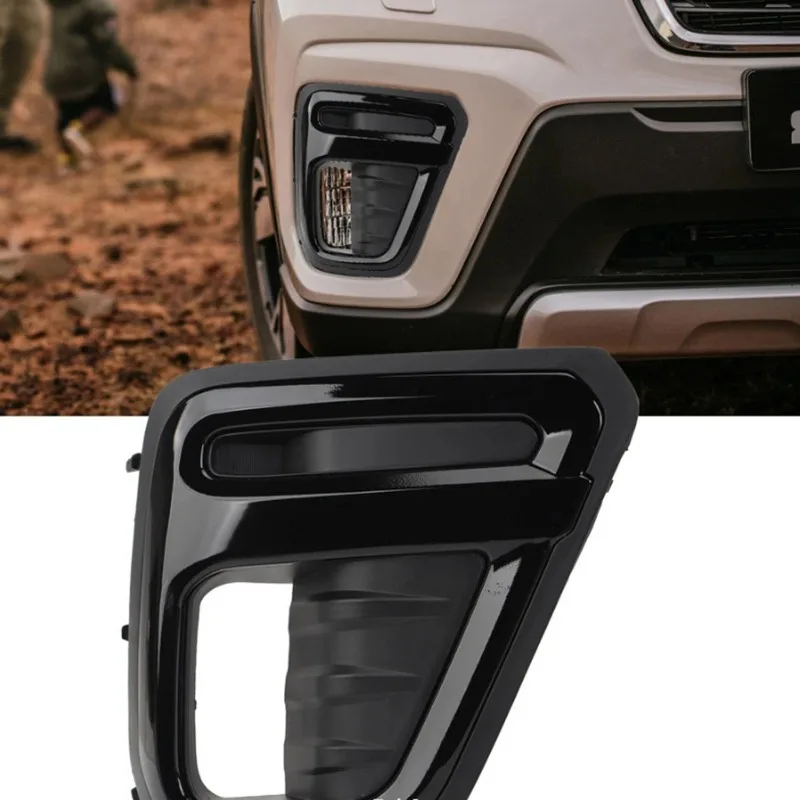 

For Subaru Forester SK 2019 2020 2021 Car Front Bumper Fog Lamp Light Frame Cover Foglight Foglamp Trim Cap Hood Lid Bezel New